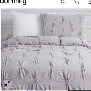 Gray Duvet cover and sham set